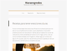 Tablet Screenshot of maraengredos.com